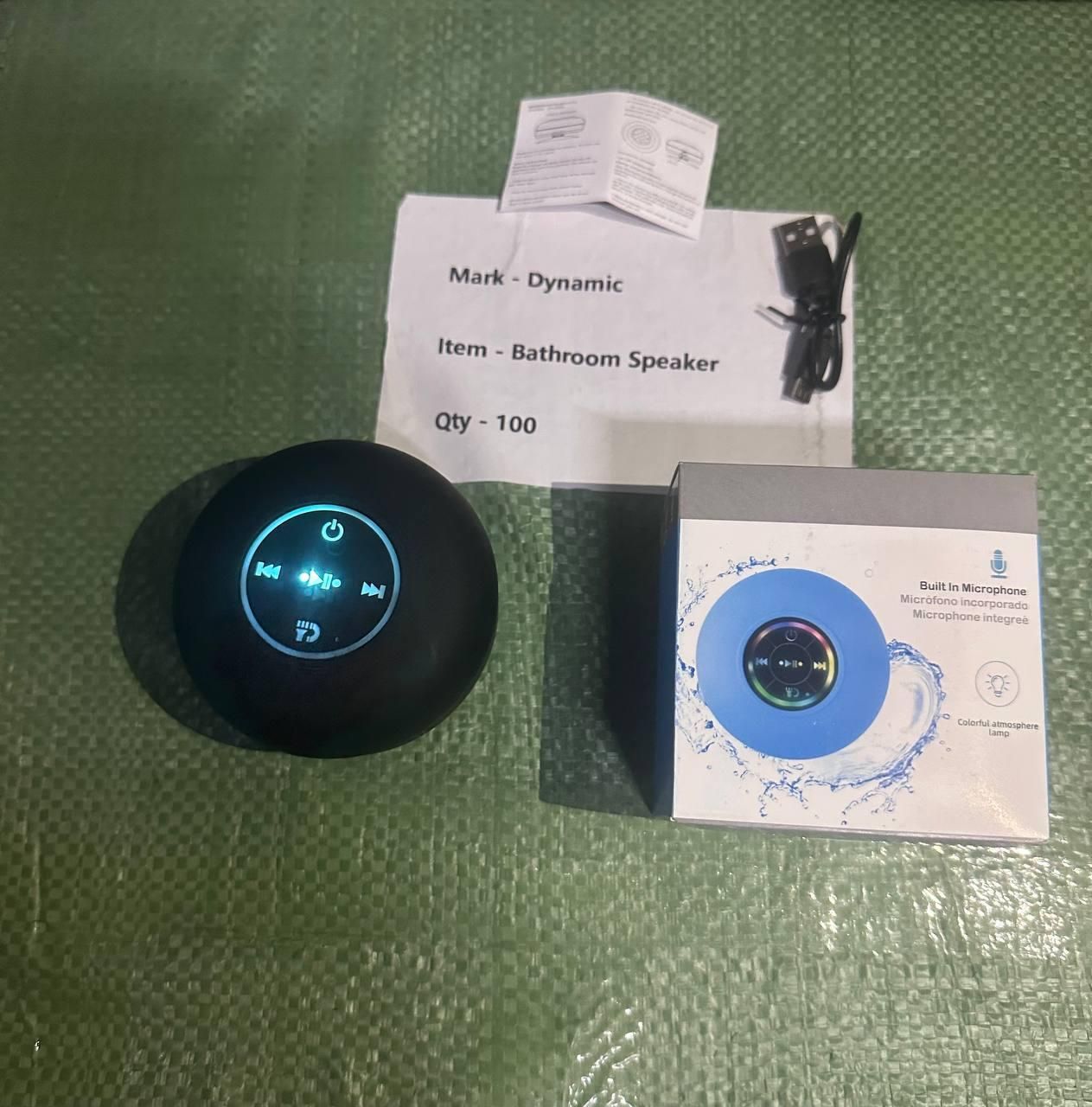 (Advance Waterproof System) Large Suction Cup Bluetooth Speaker
