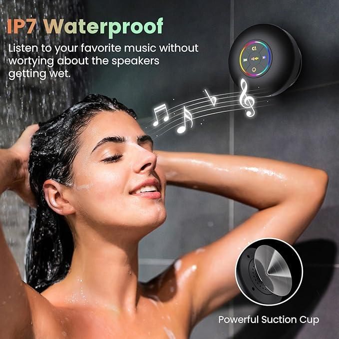(Advance Waterproof System) Large Suction Cup Bluetooth Speaker