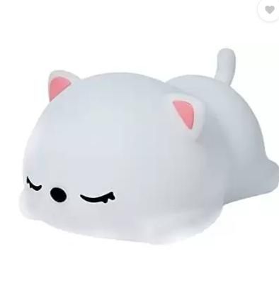 Soft Skin Snoring Cat Night Light Night Lamp