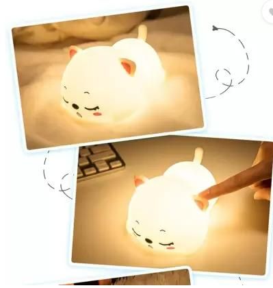 Soft Skin Snoring Cat Night Light Night Lamp