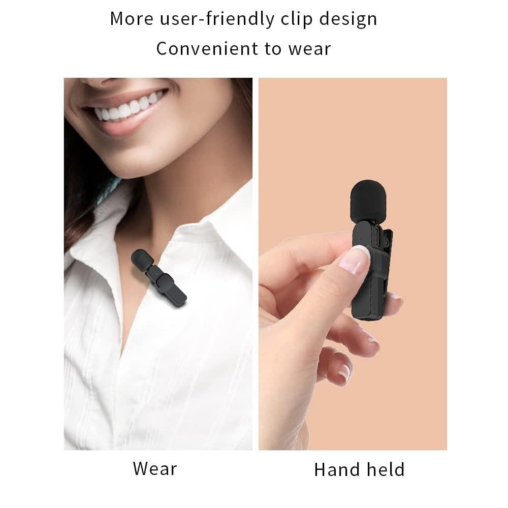 (Boyyaa) Wireless Microphone With Wireless Technology Noise cancels