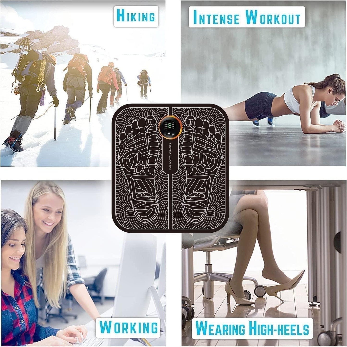 Vibrating Bubble technology for Foot Massager Pad