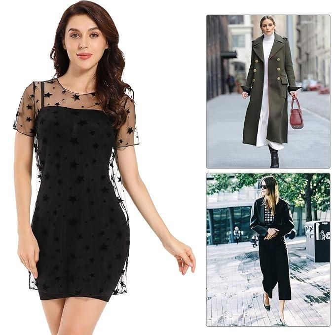 (Sweat Proof technology) Women's Dress Shaping Seamless Body Shapewear Black