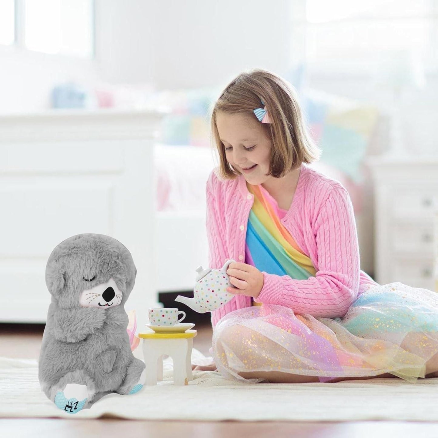 comfort Breathing Teddy Bear with Soothing Music, Comfort Plush