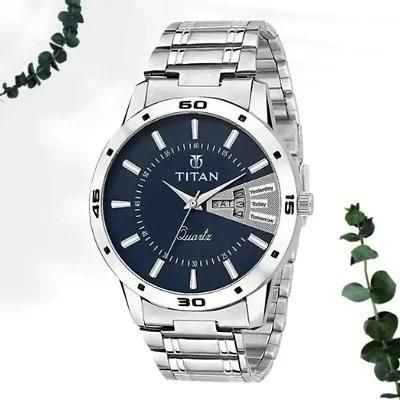 ANALOG Luxury Steel White Gold  watch For REAL Mens