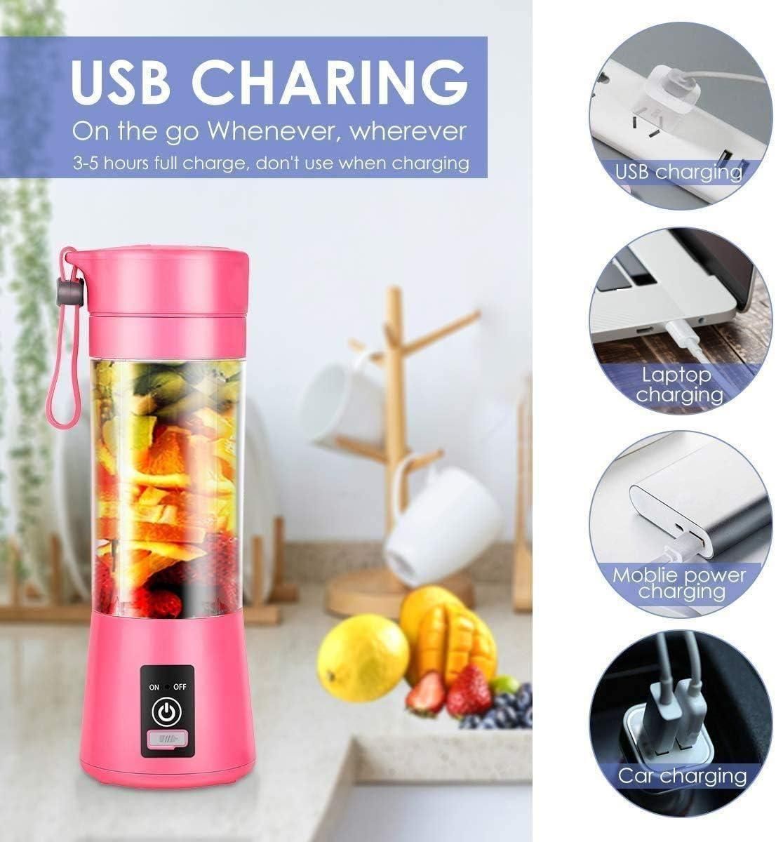 ADVANCE Electric 6 Blade USB Juice Maker (380 ml)