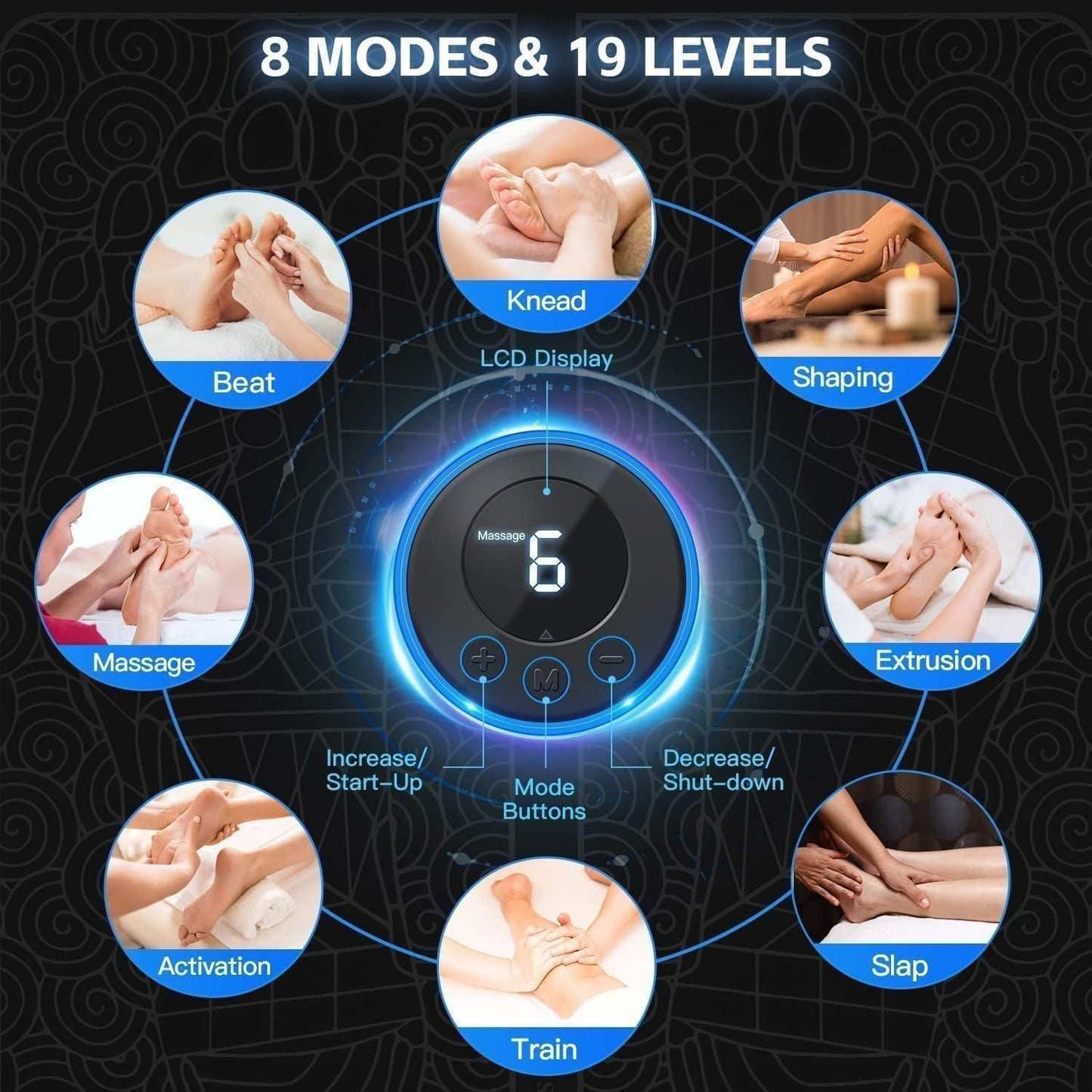 Vibrating Bubble technology for  Foot Massager Pad