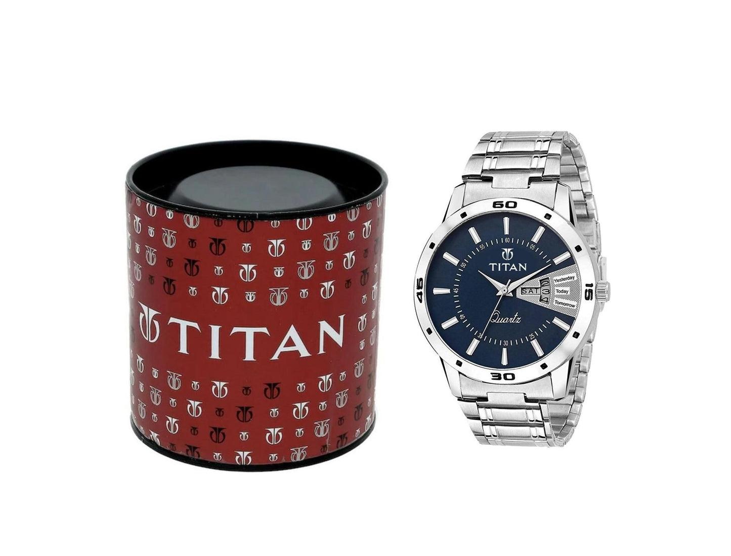 ANALOG Luxury Steel White Gold  watch For REAL Mens