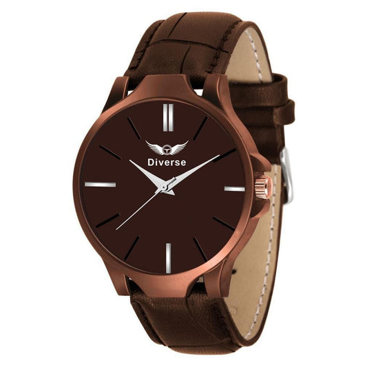BD Rich Men's Analog Leather Watch