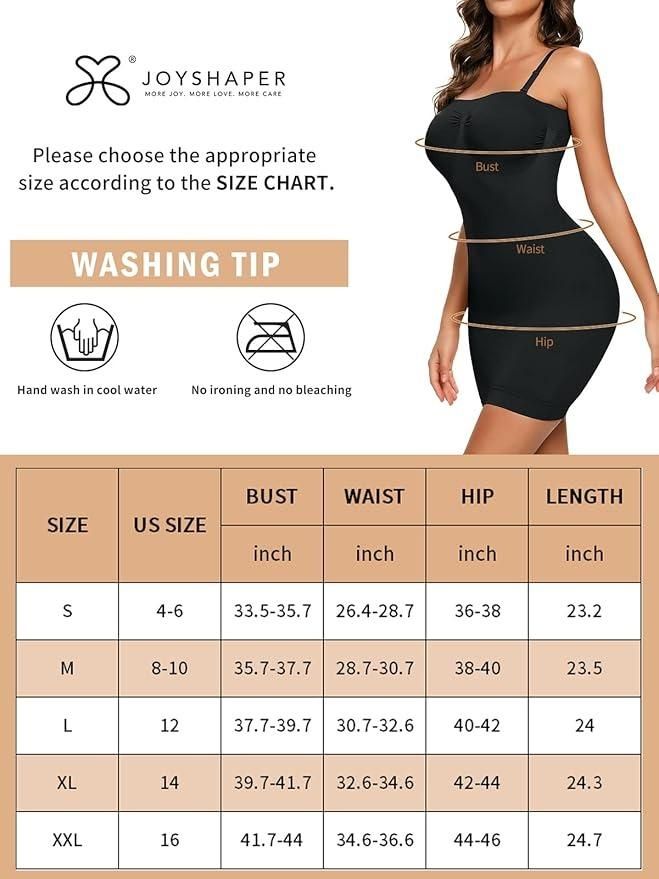 (Sweat Proof technology)  Women's Dress Shaping Seamless Body Shapewear Black
